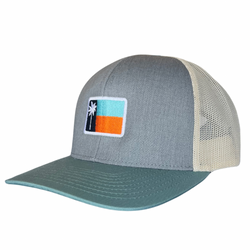 Tri-tone Sportsman Mesh Flag Cap