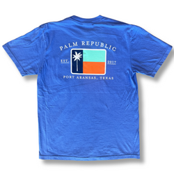 Classic Flag Tee Flo Blue