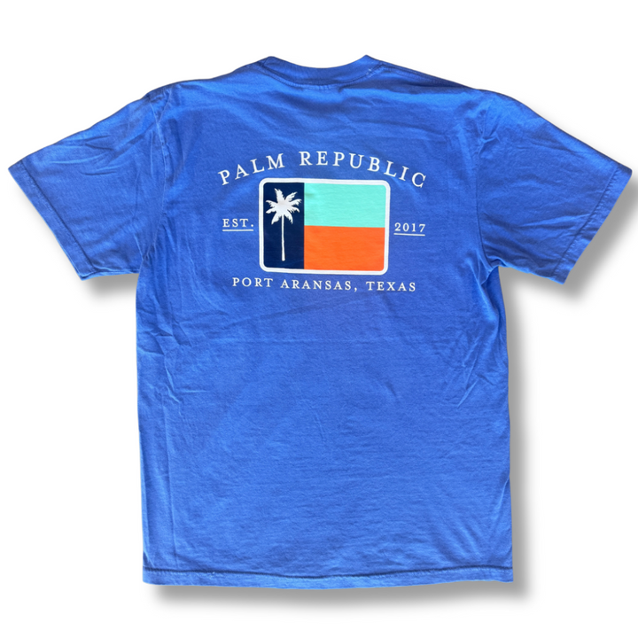 Classic Flag Tee Flo Blue