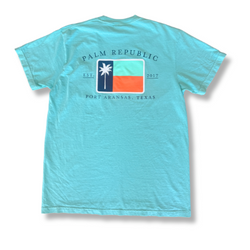 Classic Flag Tee Seafoam