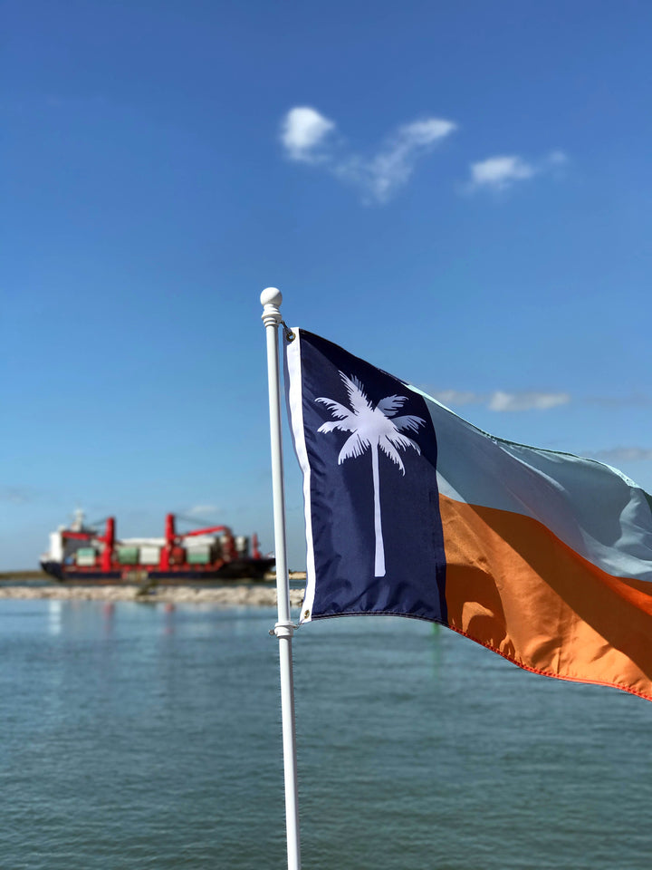 The Palm Republic Flag of Port Aransas